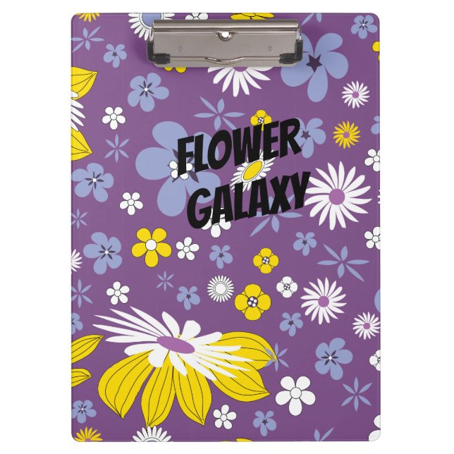 Blume Galaxy anpassen Klemmbrett (Vorderseite)