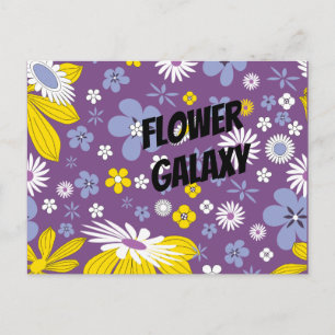 Blume Galaxy anpassen Postkarte
