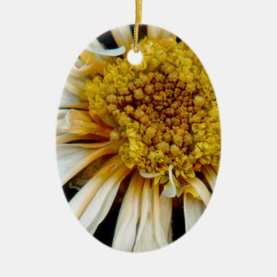 Blume - Gänseblümchen - Betrunkene Sonne Keramik Ornament