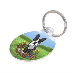 Blume Gardener Boston Terrier (schwarzer Niedliche Haustiermarke