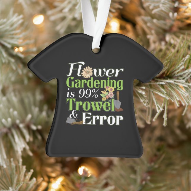 Blume Garening Trowel Error - Gardener Puff Ornament (Baum)