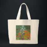 Blume Garten klimt gustav Hütte Jumbo Stoffbeutel<br><div class="desc">Ein klassisches Kunstwerk von Gustav Klimt,  Hütte Garden,  Bauergarten,  1907,  ist ein nahes Blumengarten,  ein buntes Blumengemälde.</div>