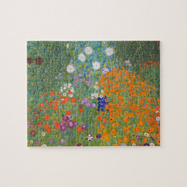 Blume+Garten+klimt+gustav+Hütte Puzzle (Horizontal)