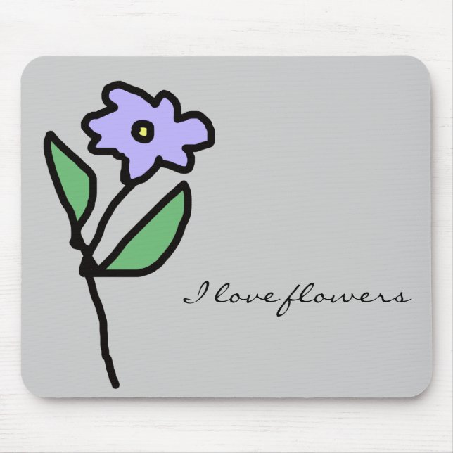 Blume - Garten Mousepad (Vorne)