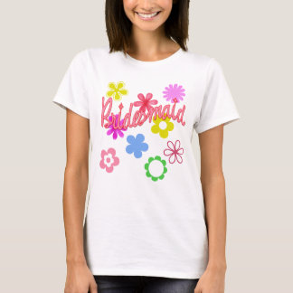 Blume Gefüllte Bridesmaid-Produkte T-Shirt