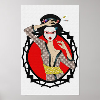 Blume Geisha Poster
