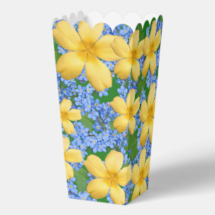 BLUME GELB UND BLAU GESCHENKSCHACHTEL