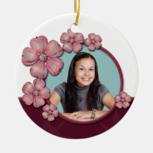 Blume Gem Picture Round Tree Keramikornament