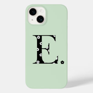 Blume Gemustert Letter E Case-Mate iPhone Fall 14 Hülle