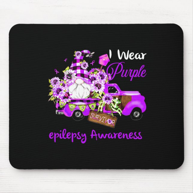 Blume Genome Survivor Epilepsie Bewusstsein Mousepad (Vorne)