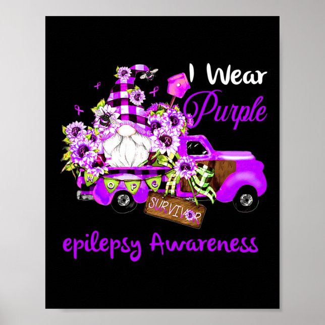 Blume Genome Survivor Epilepsie Bewusstsein Poster (Vorne)