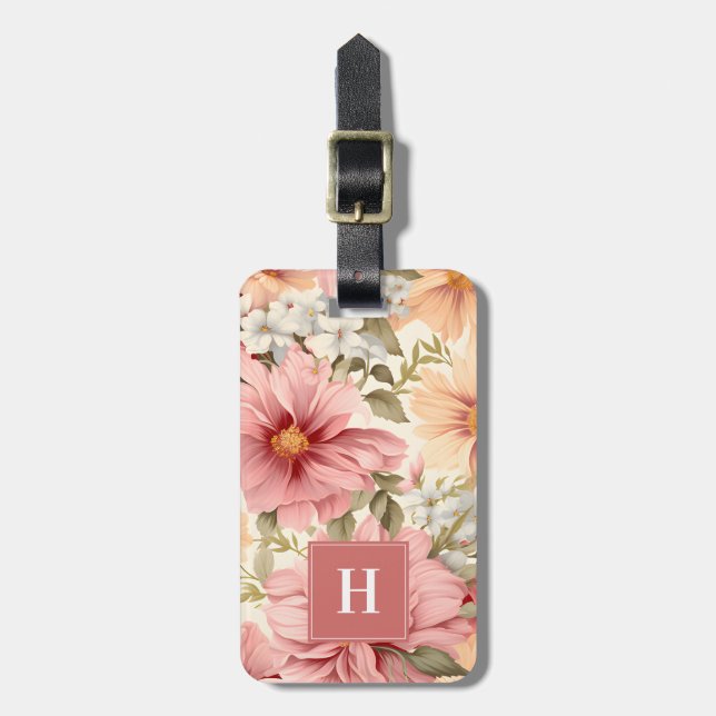 Blume Gepäckanhänger (Vorderseite vertikal)
