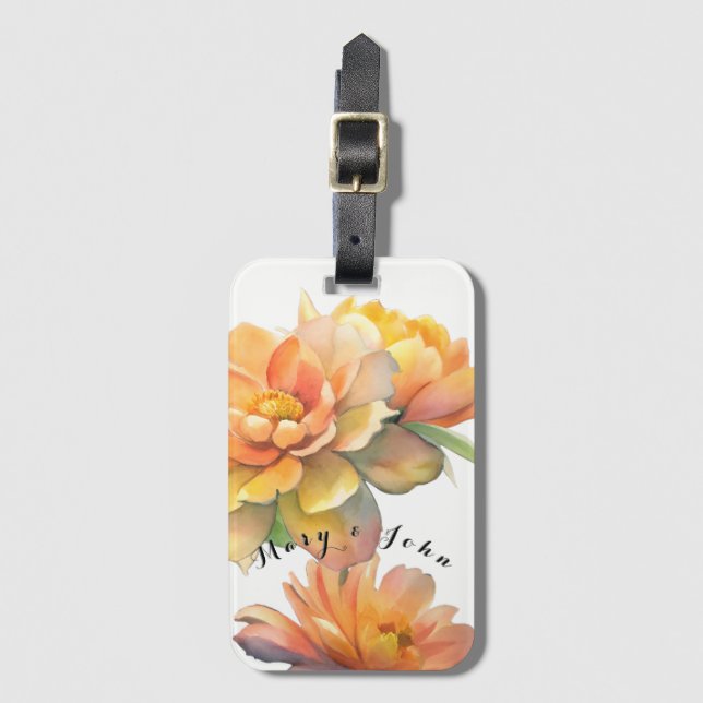 Blume Gepäckanhänger (Vorderseite Vertikal)
