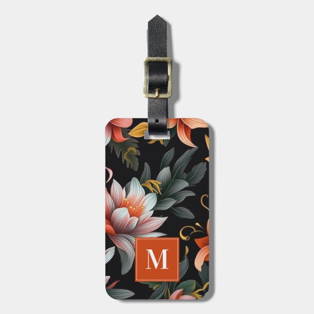 Blume Gepäckmarke Gepäckanhänger (Vorderseite vertikal)