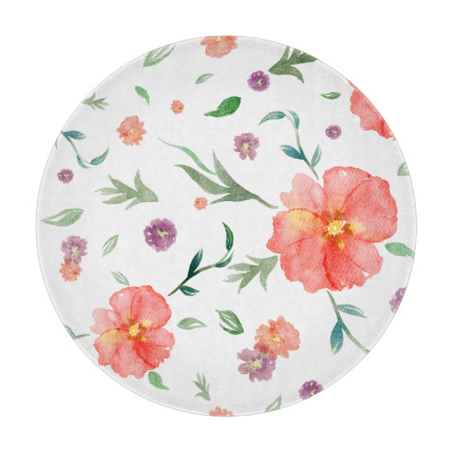 Blume - Geschenk für sie Schneidebrett (Vorderseite)