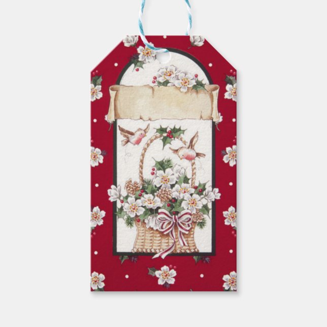 Blume Geschenkanhänger (Vorderseite)