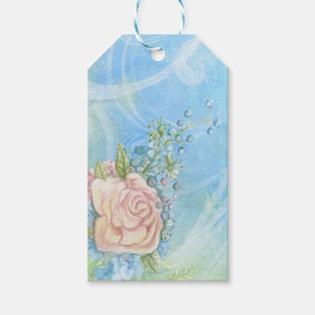 Blume Geschenkanhänger (Vorderseite)
