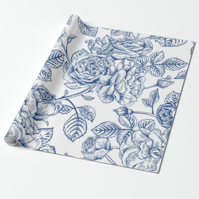 Blume Geschenkpapier (Ungerollt)