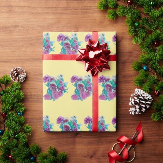 Blume Geschenkpapier (Feiertagsgeschenk)