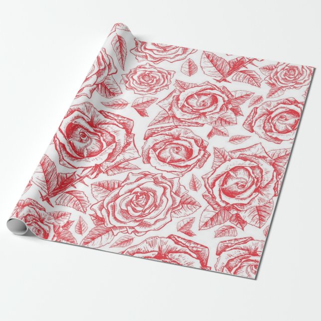 Blume Geschenkpapier (Ungerollt)