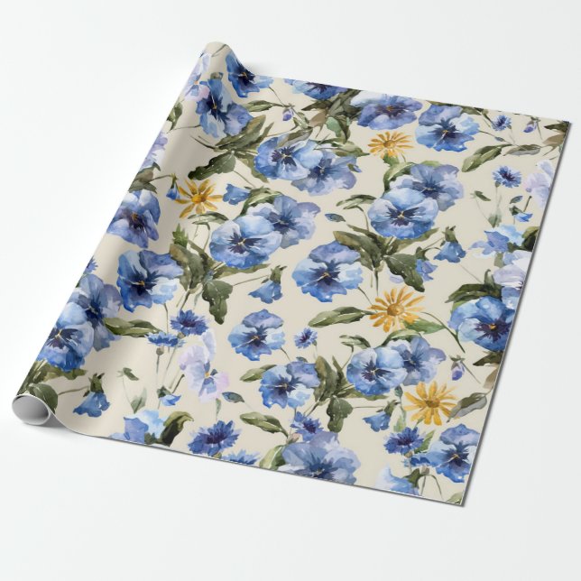 Blume Geschenkpapier (Ungerollt)