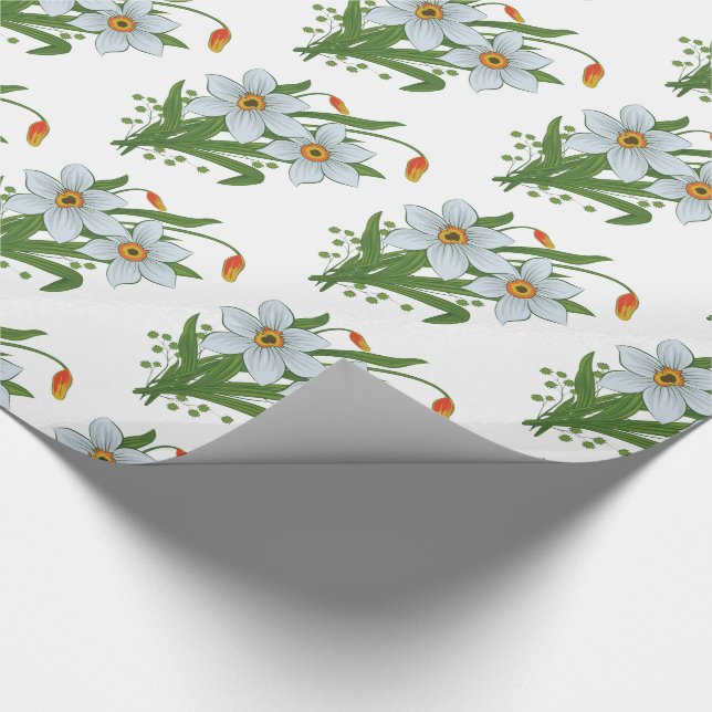 Blume Geschenkpapier (Ecke)