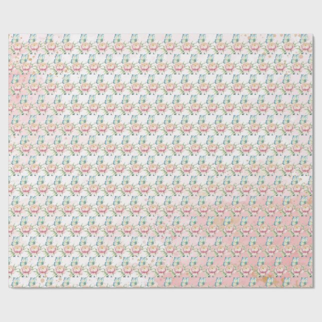 Blume Geschenkpapier (Flach)