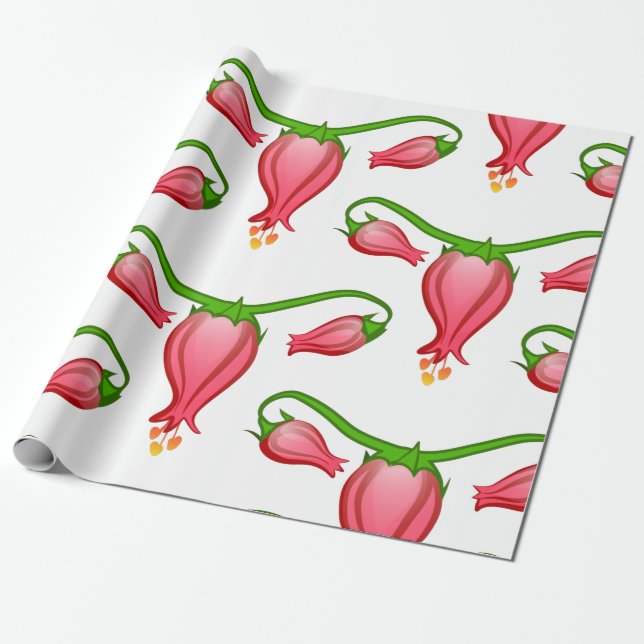 Blume Geschenkpapier (Ungerollt)