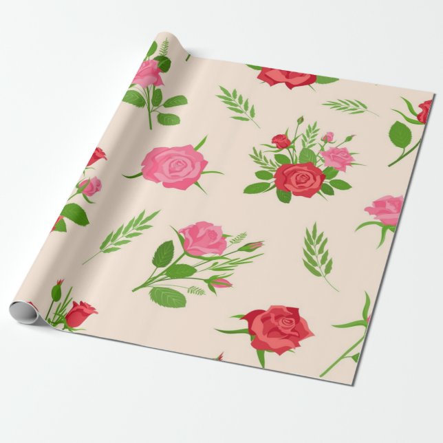 Blume Geschenkpapier (Ungerollt)