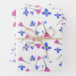 Blume Geschenkpapier Set