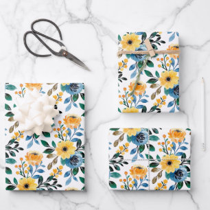 Blume Geschenkpapier Set