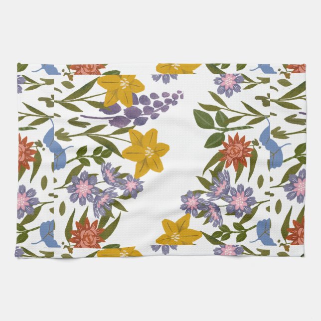 Blume Geschirrtuch (Horizontal)