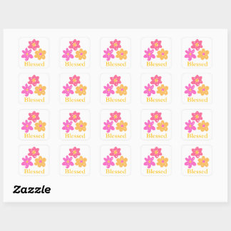 Blume Gesegnete Pinks Gelb_Fun Stickers