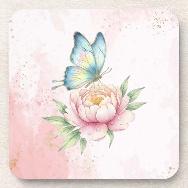 Blume Getränkeuntersetzer (Vorderseite)