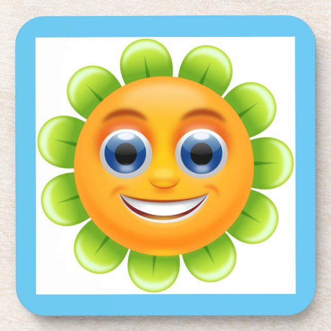 Blume Getränkeuntersetzer (Vorderseite)