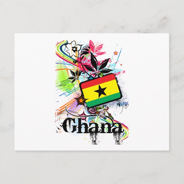 Blume Ghana Postkarte (Vorderseite)