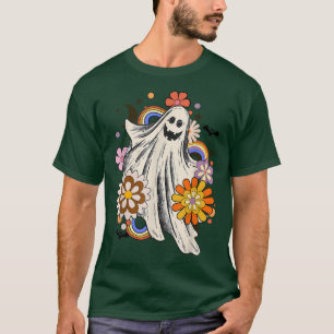 Blume Ghost Halloween, Spooky Halloween Mama, Nied T-Shirt
