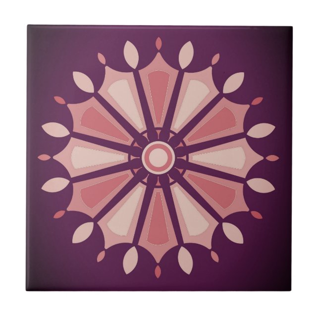 BLUME GIFT FÜR MAMA SCHWESTER-FREUNDLEHRER FLIESE (Vorderseite)