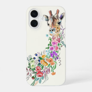 Blume Giraffe iPhone Case 16 Hülle