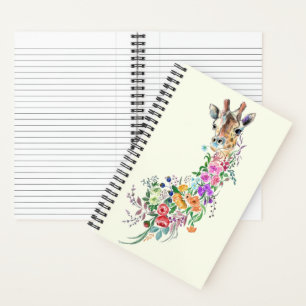 Blume Giraffe-Notebook Notizbuch
