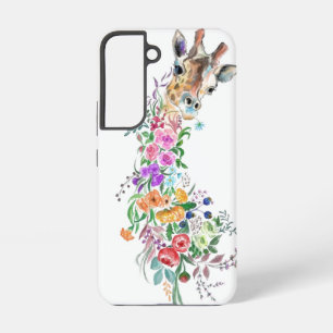 Blume Giraffe Samsung Galaxy oder iPhone Fälle Hülle