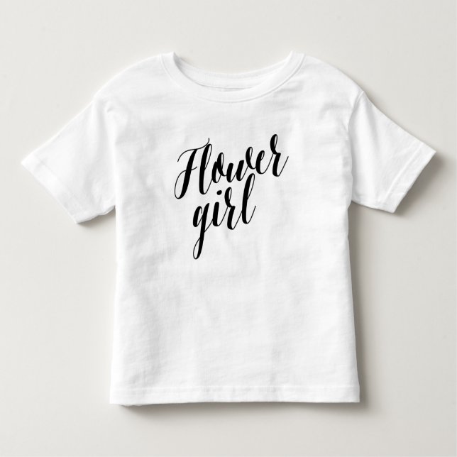Blume Girl Black Script Shirt (Vorderseite)