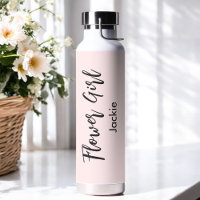 Blume Girl Blush Pink Brautparty Wasser Flasche
