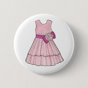 Blume Girl Bridal Pink Pageant Party Dress Style Button