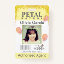 Blume Girl Petal Patrol Abzeichen