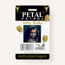 Blume Girl Petal Patrol Abzeichen