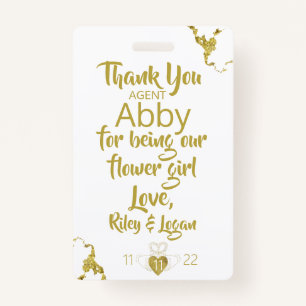 Blume Girl Petal Patrol Abzeichen Ausweis