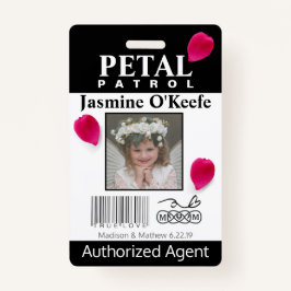 Blume Girl Petal Patrol Abzeichen Ausweis