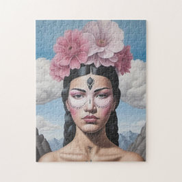 Blume-Girl-Portrait Puzzle