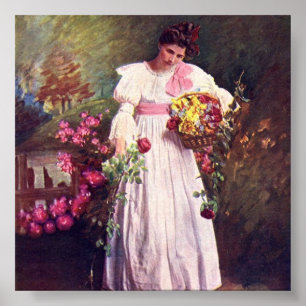 Blume-Girl-Poster Poster